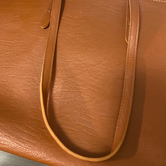 NEW Katherine Karambelas Vegan Leather Tote Bag - Picture 3 of 6